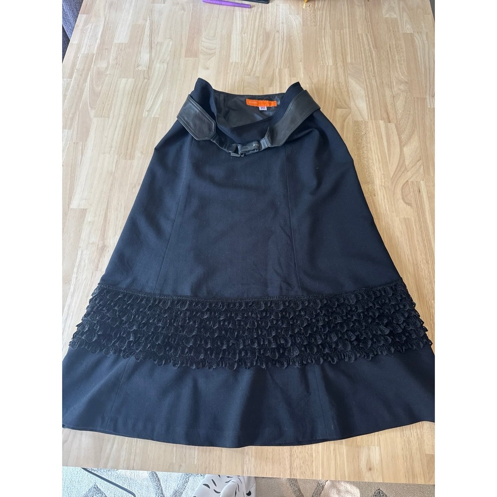 Cynthia Steffe Black skirt with belt! Size 2‎
